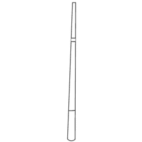Snooker, billiard stick black and white clipart