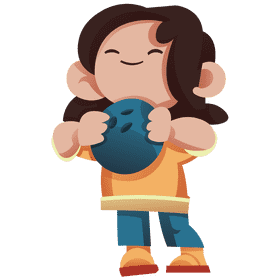 Bowling player clipart