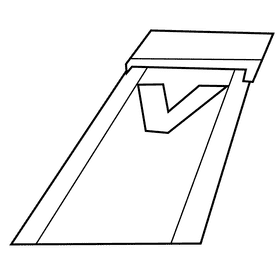 Bowling track black and white clipart