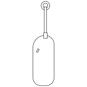 Boxer punching bag black and white clipart