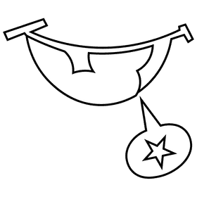 Boxer smile black and white clipart