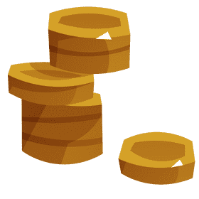 Businessman coins clipart