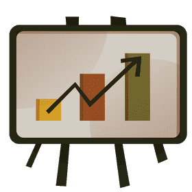 Businessman graph clipart