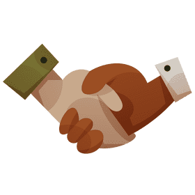 Businessman handshake clipart
