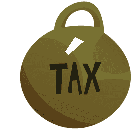 Businessman tax clipart