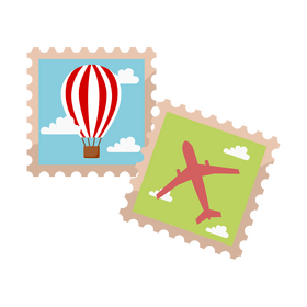 Postage stamps clipart
