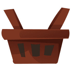 Cashier basket clipart