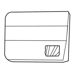 Cashier card black and white clipart