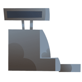 Cashier cash clipart