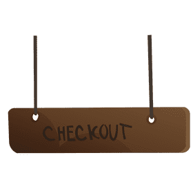 Cashier signboard clipart