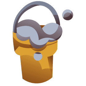 Cleaner bucket clipart
