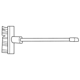 Cleaner mop black and white clipart
