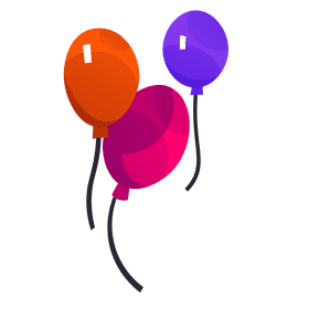 Clown balloons clipart