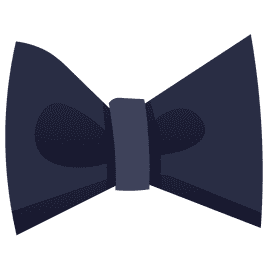 Conductor butterfly tie clipart