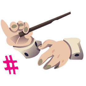 Conductor hands clipart
