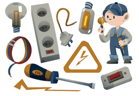 Electrician vector