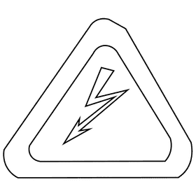 Electrician icon black and white clipart