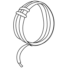 Electrician wires black and white clipart