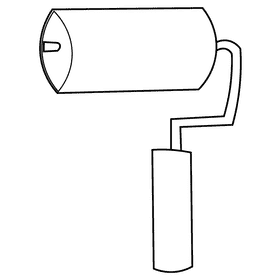 Engineer roller black and white clipart