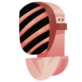 Fencing mask clipart
