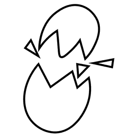 Farmer egg black and white clipart