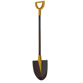 Farmer shovel clipart