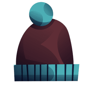 Figure skater hat clipart