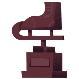 Figure skater reward clipart