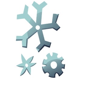 Figure skater snow clipart