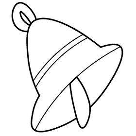 Fireman bell black and white clipart