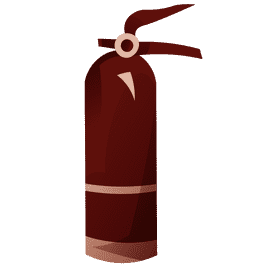 Fireman fire extinguisher clipart