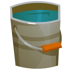 Fisherman bucket clipart