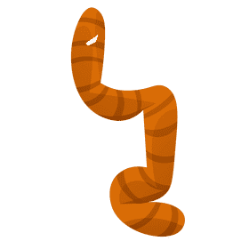 Fisherman worm clipart