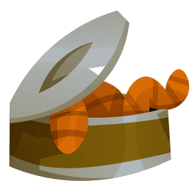 Fisherman worms clipart