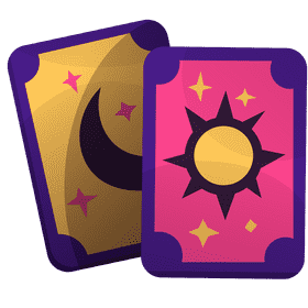 Fortuneteller cards clipart