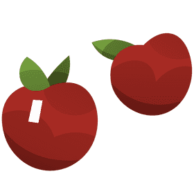 Gardener apples clipart