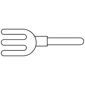 Gardener instrument black and white clipart