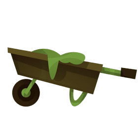 Gardener wagon clipart