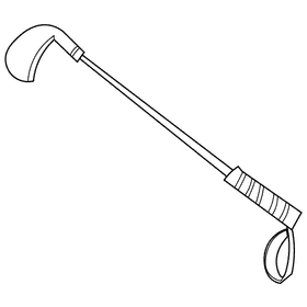 Golf club black and white clipart