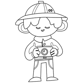 Guide black and white clipart