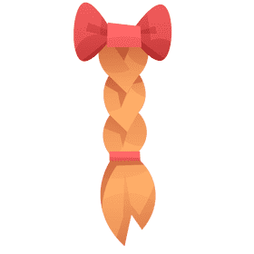 Hairdresser braid clipart