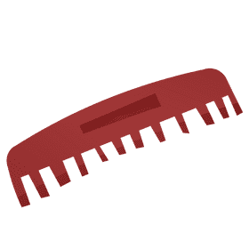 Hairdresser hairbrush clipart