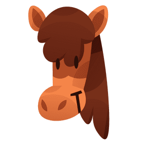 Horse racing horse clipart