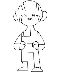 Horse racing racer black and white clipart