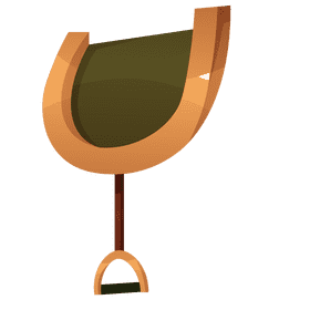 Horse racing saddle clipart