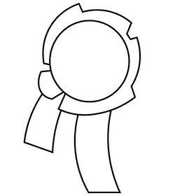 Horse racing stripe black and white clipart