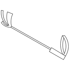 Horse racing whip black and white clipart