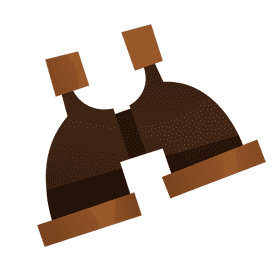 Hunter binocule clipart