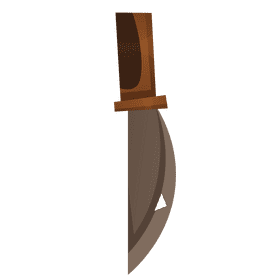 Hunter knife clipart