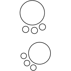 Hunter pawns black and white clipart